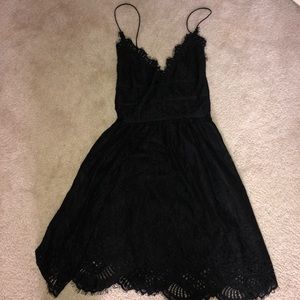 Lace black dress